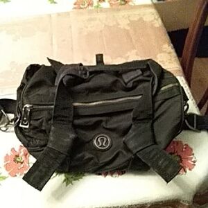 lululemon athletica Black Duffle Bag Unisex Multipocket